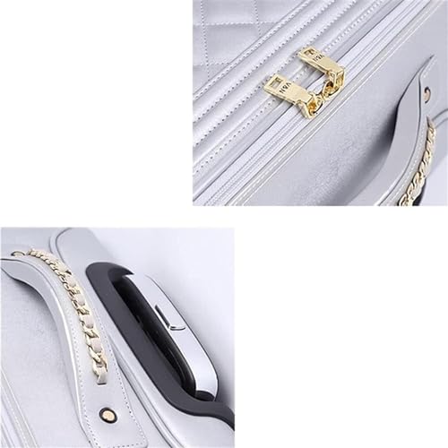 Carry On Luggages Suitcase Travel Luggage,Soft Side Upright Rugged Luggage with 4 Spinner Wheels Women Suitcases Luggage Suitcases(Black,18in)3