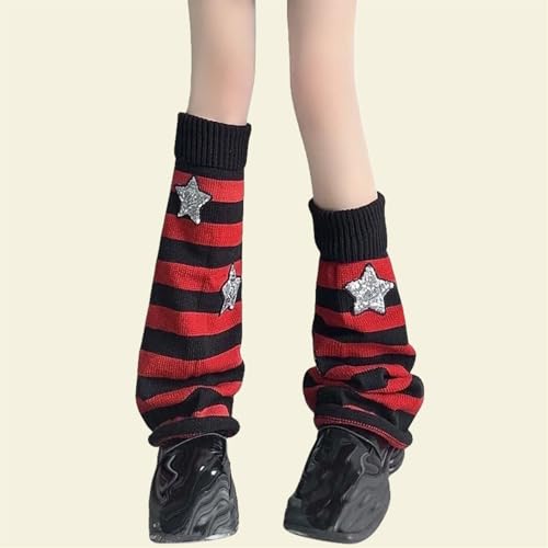 Image of Goth Leg Warmers Women Cute Y2k Harajuku Punk Rave Emo Grunge Winter