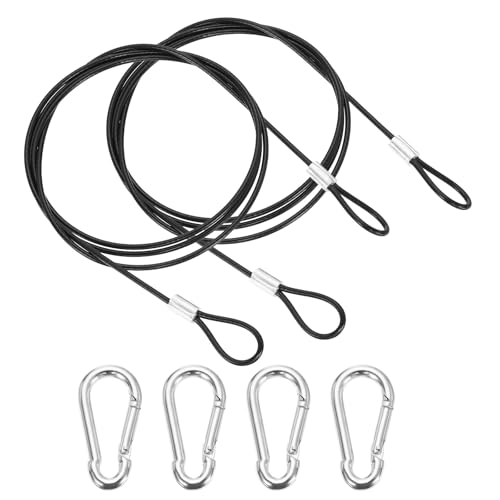 Cuerdas de acero inoxidable 304 antirobo con doble bucle trenzado