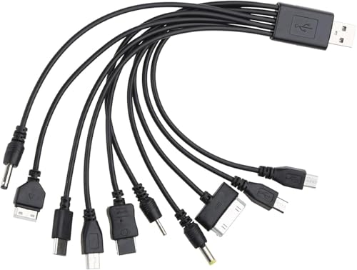 كيبل شحن متعدد USB 10 في 1 من قطعة واحدة