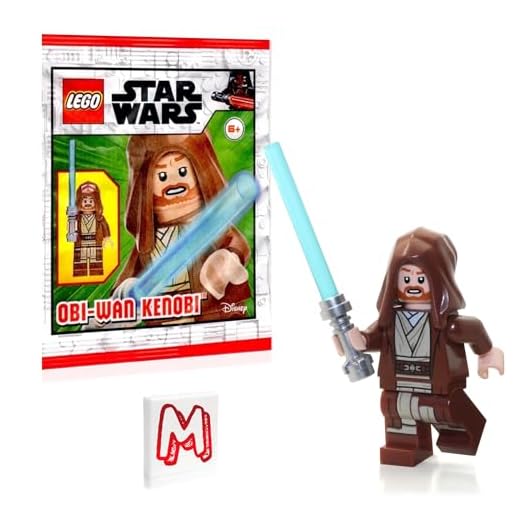 LEGO Star Wars Épisode 2 Clone Wars Mini-figurine – OBI-Wan Kenobi (robe marron et capuche) avec sabre laser édition limitée