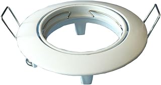 Anello bianco inclinabile incassato. Progettato per integrarsi discretamente...