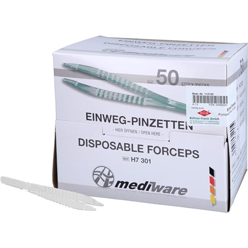 Pince à épiler stérile à usage unique boîte de 50 pièces pour soins de précision - 2