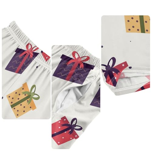 Boys' Pants Boxes Dots Long Bottoms Jogger Pants Elastic Waist Trousers with Pockets S-XL4