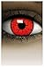 Produktbild FXCONTACTS Farbige Kontaktlinsen Halloween Rot Devil, 2 Stück (1 Paar), Ohne Sehstärke, leicht einzusetzende rote Linsen, 2 x farbige Kontaktlinse für Cosplay, Karneval, Fasching, Anime