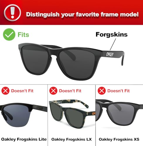 Image of Polarized Lenses Replacement for Oakley Frogskins Sunglasses OO9013