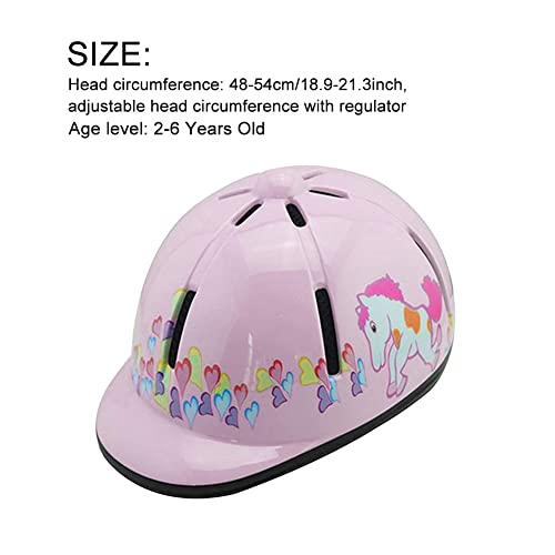 GeKLok Verstellbarer Reithelm für Kinder, Reithelm für Kinder 2-6