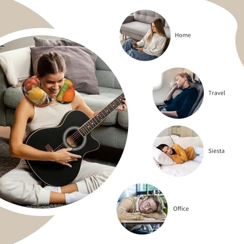 Almohada de espuma viscoelástica para viaje tamaño 30x25 cm miniatura 5