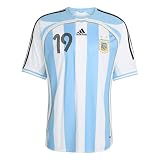 adidas AFA Argentina Argentinien WM 2006 Trikot Jersey (DE/NL/SE/PL, Alphanumerisch, L, Regular, Regular, Messi Home)