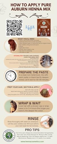 Tinte natural de henna para cabello color caoba 200g miniatura 3