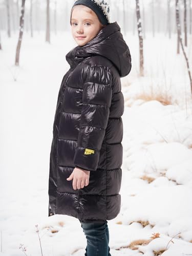 VANGULL Girls Long Mid-Weight Hooded Puffer Jacket4