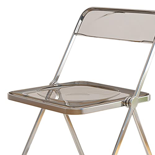 CALANDIS Acrylic Clothing Store Photo Chair Furniture for Dining Room Office Home Light Gray CALANDIS Acrylic Clothing Store Photo Chair Furniture for Dining Room Office Home Light Gray