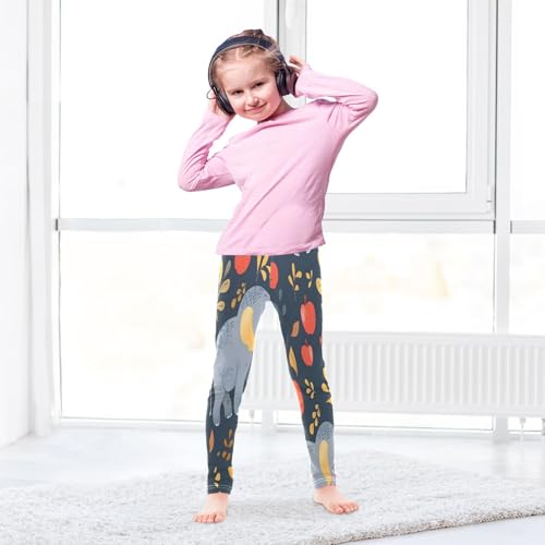 Toddler Girls Leggings Printed Yoga Pants Leggings Elephants and Apples for Kids4