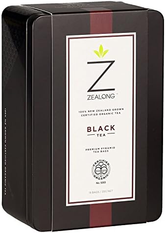 Organic Black Tea, Awarded Best Single Serve Black Tea at the 2017 Global Tea Championships. Biodegradable Premium All-Natural Pyramid Tea Bags by Zealong Creators of The World's Purest Tea