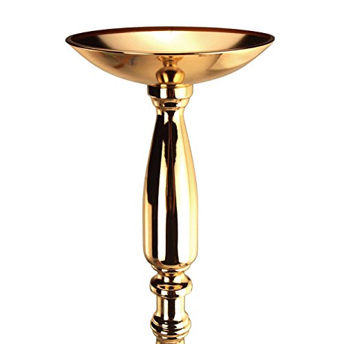 Homeford Tall Candle Holder Stand Metal Centerpiece, Gold, 30-Inch #TOP1