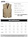 Gihuo Men's Fishing Vest Utility Safari Travel Vest with Pockets Outdoor Work Photo Cargo Fly Summer Vest (Khaki, XXX-Large)