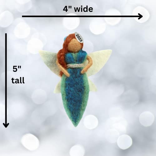 2023 Fairy Ornaments - Cute Felt Fairy Christmas Ornament, Great Car Charm, Fairy Gifts For Women - Fair Trade, Hand Felted Made In Nepal - Comes In An Organza Bag So It's Ready For Giving #TOP3