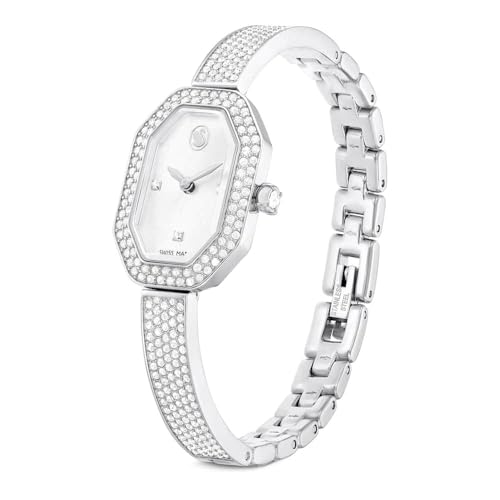 Miniatura 2 de Swarovski Reloj Dextera Bangle, Fabricado En Suiza, Brazalete De Metal, Tono Plateado, Acero Inoxidable