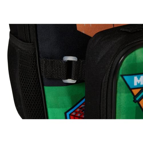 Ralme Minecraft Backpack With Lunch Box Set For Boys & Girls, 16 Inch, Value Bundle #TOP6