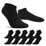 NUOZA Socken Herren 39-42 Damen Sneaker Socken 10 Paar Sneaker Damen Schwarz Kurze Halbsocken Baumwolle, 201