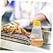Imagen de BCOATH 2 piezas Botella Dosificadora de Plástico con Tapa Dispensador de Miel y Salsas Diseño Antiherramesa para Ketchup Mostaza y Aderezos Reutilizable y Prueba de Fugas