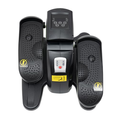 BAOCHADA Bicicleta elíptica eléctrica, entrenador de pedales para el hogar, mini bicicleta estática para personas mayores, extra silenciosa y antideslizante, ejercitador de brazos y piernas con