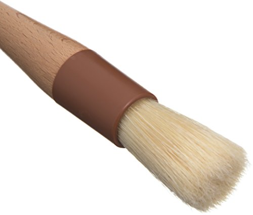 Sparta Boarhair Round Brush, Ergonomic Shape With Studry Wood Handle, 1 Inch, Brown #TOP1