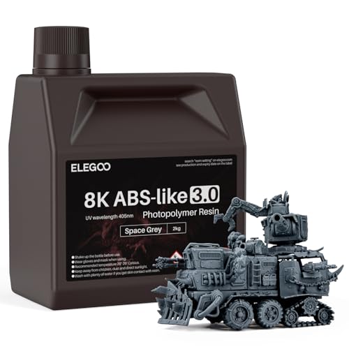 ELEGOO 8K ABS-Like 3.0 3D Printer Resin Space Grey 2000g