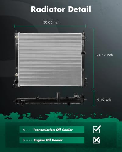 Image of SCITOO 13055 Engine Car Radiator for Cadillac for CTS 10-13 3.0L 08-13 3.6L