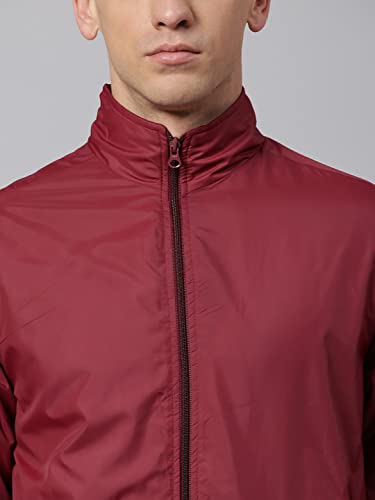 Image of Dennis Lingo Polyester Regular Fit Full Sleeves Men's Panelled Shell Jacket with 2 Pockets - Lightweight Casual Winterwear for Men