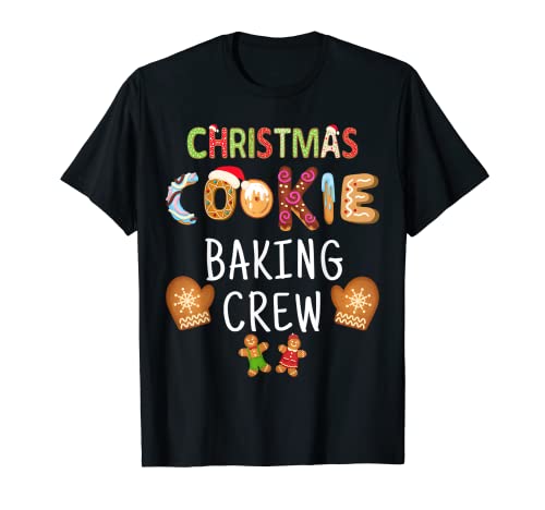 Cooking Baking Crew Funny Christmas Cookie GingerBread gift T-Shirt