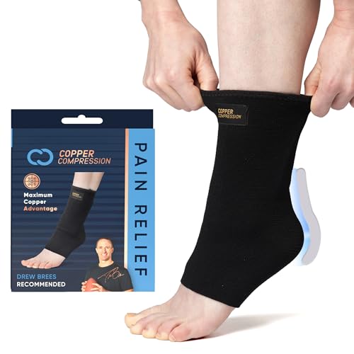 Copper Compression Achilles Support Sock
