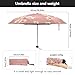 Sletend Durable Umbrella Anti-UV Fashion Print Umbrella White Daisy Compact Travel Umbrella Waterproof Umbrella Anti-UV Protection