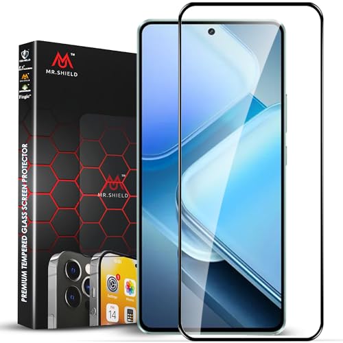 Image of Mr.Shield Top-Notch HD+ Tempered Glass Screen Protector Guard for iQOO Z9 and Vivo T3 (6.67 Inch), 9H Hardness, Military Grade Protection, Easy Installation kit