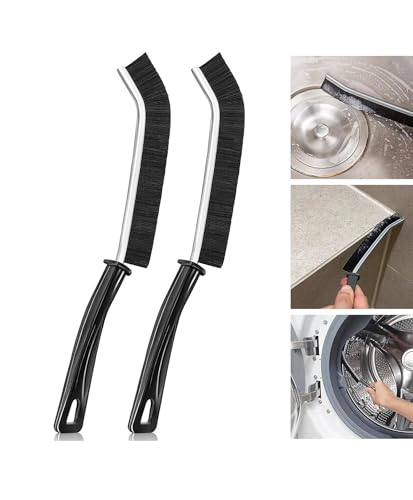 Image of Crevice Cleaning Brush Magic Brush Cleaner Grout Brush Gap Cleaning Brush Hard Bristles Magic Cleaning Brush Multifunctional Cleaning Tools Cleaning Scrubber Ideal for Ceramic Tiles Bathroom (2 Pcs)