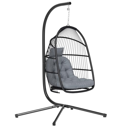 Outsunny Silla Colgante Huevo con Soporte