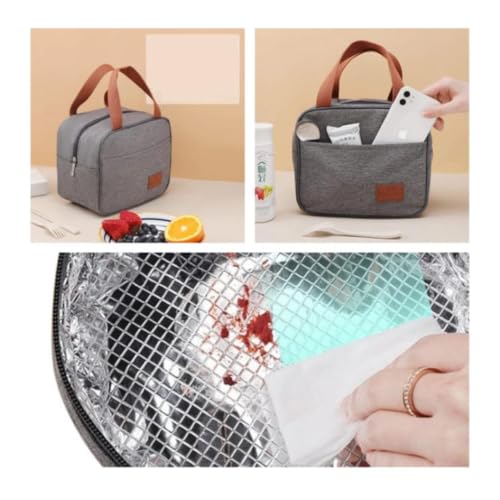 Bolsa Lancheira Térmica Com Alça Para Marmita Lancheira Escolar Trabalho Passeio Escola Academia PRE