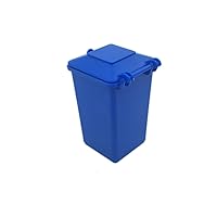 Vista 4 de Juego de basura automotriz de 3 colores ABS plástico pequeño cubo de basura camión de basura juguete