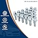 Torquizo 12x1.25 Lug Nut Bolts Compatible with Jeep Compass, Renegade, Cherokee, Fiat, Chrysler 200, Dodge Dart, 20 Pcs, Silver Shank Length 28mm