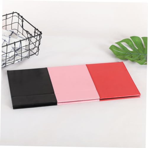Espejo de maquillaje plegable de cuero PU rosa grande Nolitoy miniatura 7