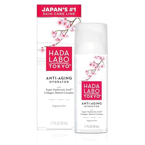 Hada Labo Tokyo Anti-Aging Hydrator Face Serum, with Super Hyaluronic Acid, Collagen & Retinol Complex to Reduce Signs of Aging, Increase Skin Elasticity & Reduce Fine Lines & Wrinkles, 1.7 fl oz Cover
