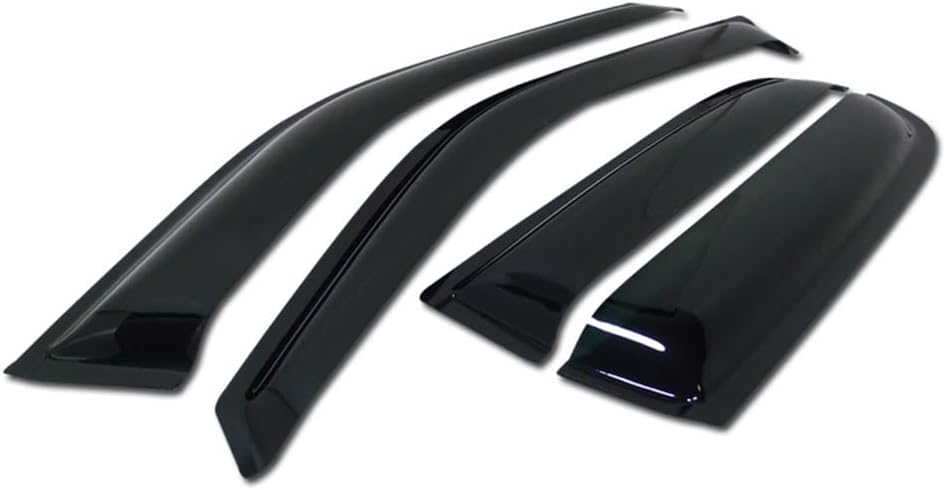 Classic Style Smoke Window Visors Deflector Vent Shade Guard 4 Pieces Compatible with 07-11 Honda CRV CR-V
