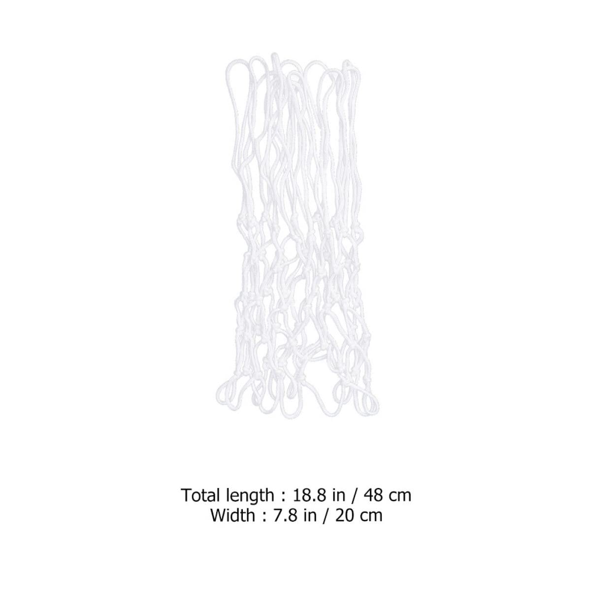 BCOATH 2pcs Basketball Net Hoop Basketball Netting Mesh Nylon White