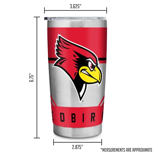 Rico Industries NCAA Illinois State Redbirds 20oz Stainless Steel Tumbler with Lid - Great For Coffee, Tea, Water or Cocktails by Rico Industries - Used condition - Image 6
