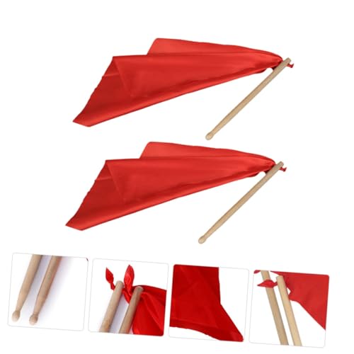 Baquetas de Madera para Tambor Rojo 25 cm miniatura 6