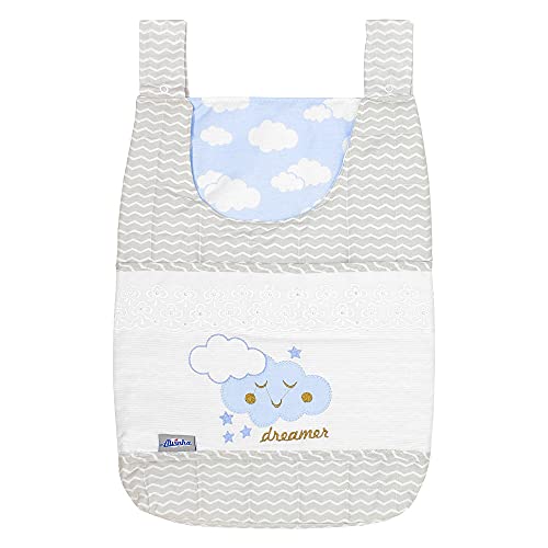 Porta Fraldas Varão Minasrey 3 Peças Alvinha Nuvens Azul