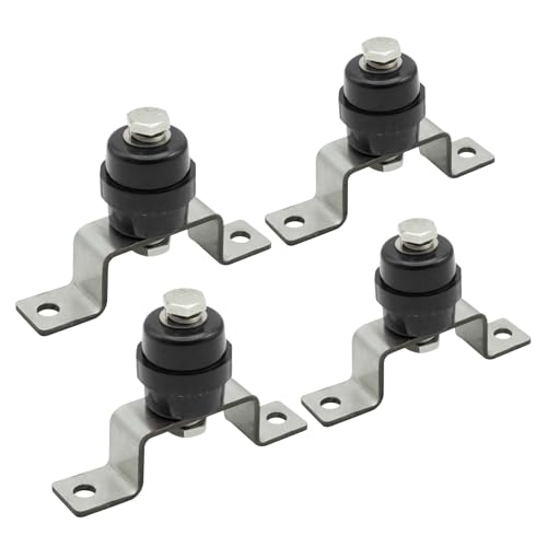 4pcs UL Material Busbar Insulators with Busbar Mounting Brackets (4*Black)