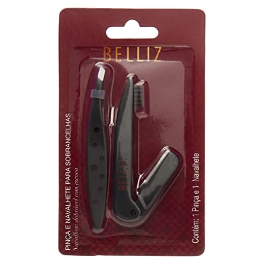 PINÇA E NAVALHETE PARA SOBRANCELHA BELLIZ, Belliz