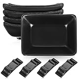 BESTonZON 4-Teiliges -Saucengeschirr Mit 4-Teiligen Essstäbchenablagen Gewürzgeschirr Würzgeschirr Sushi-Sojagerichte Dip-Schüssel Soja-Dip-Soßengeschirr -Geschirr-Set