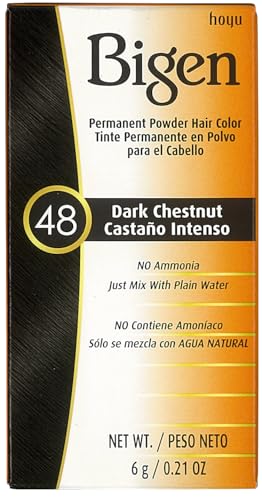 Bigen Permanent Powder Hair Color 48 Dark Chestnut miniatura 1